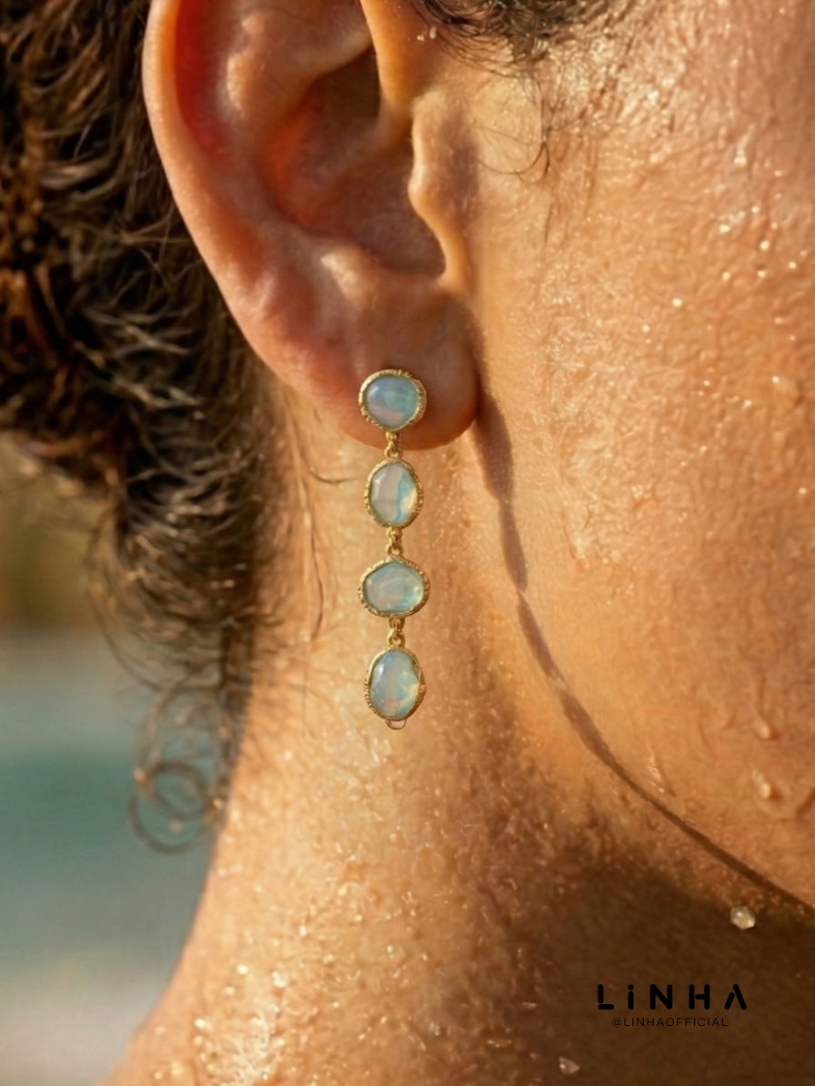 Brincos Maré Turquesa