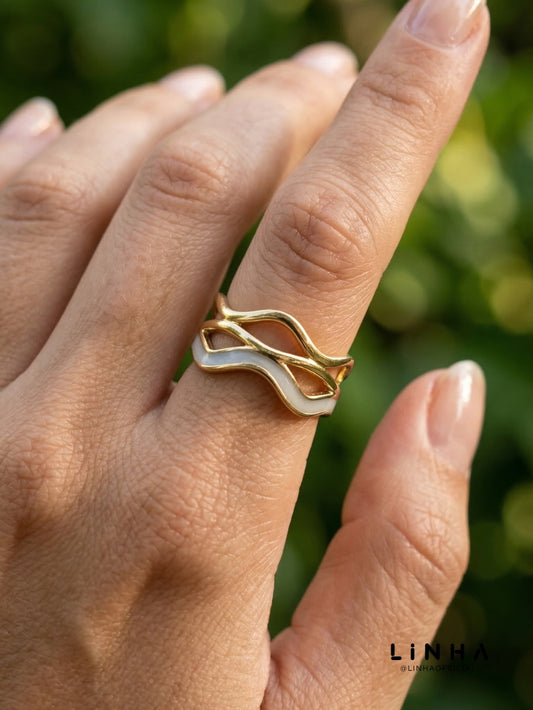 Anel Wave Orgânico