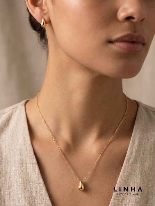 Conjunto Ouro Líquido