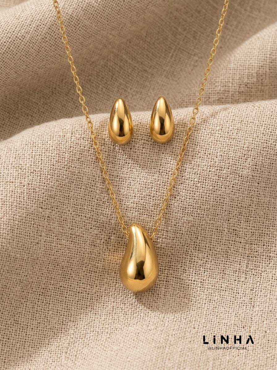 Conjunto Ouro Líquido
